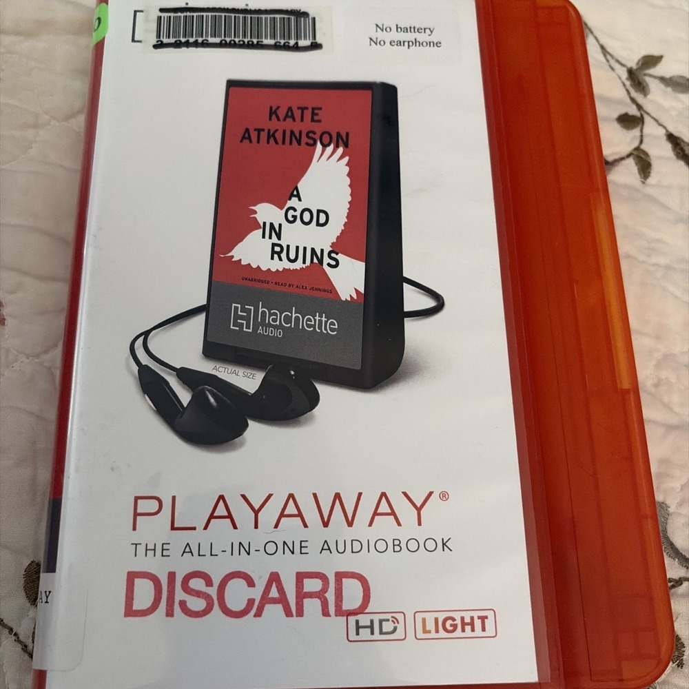 Playaway Audio Book Ex Library - A God In Ruins By Kate Atkinson